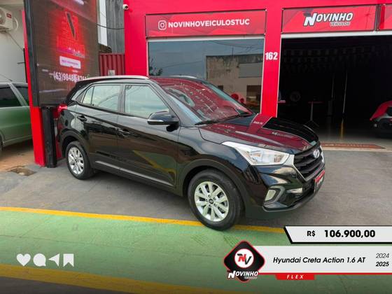 HYUNDAI CRETA 1.6 16V FLEX ACTION AUTOMÁTICO HYUNDAI CRETA 1.6 16V FLEX ACTION AUTOMÁTICO